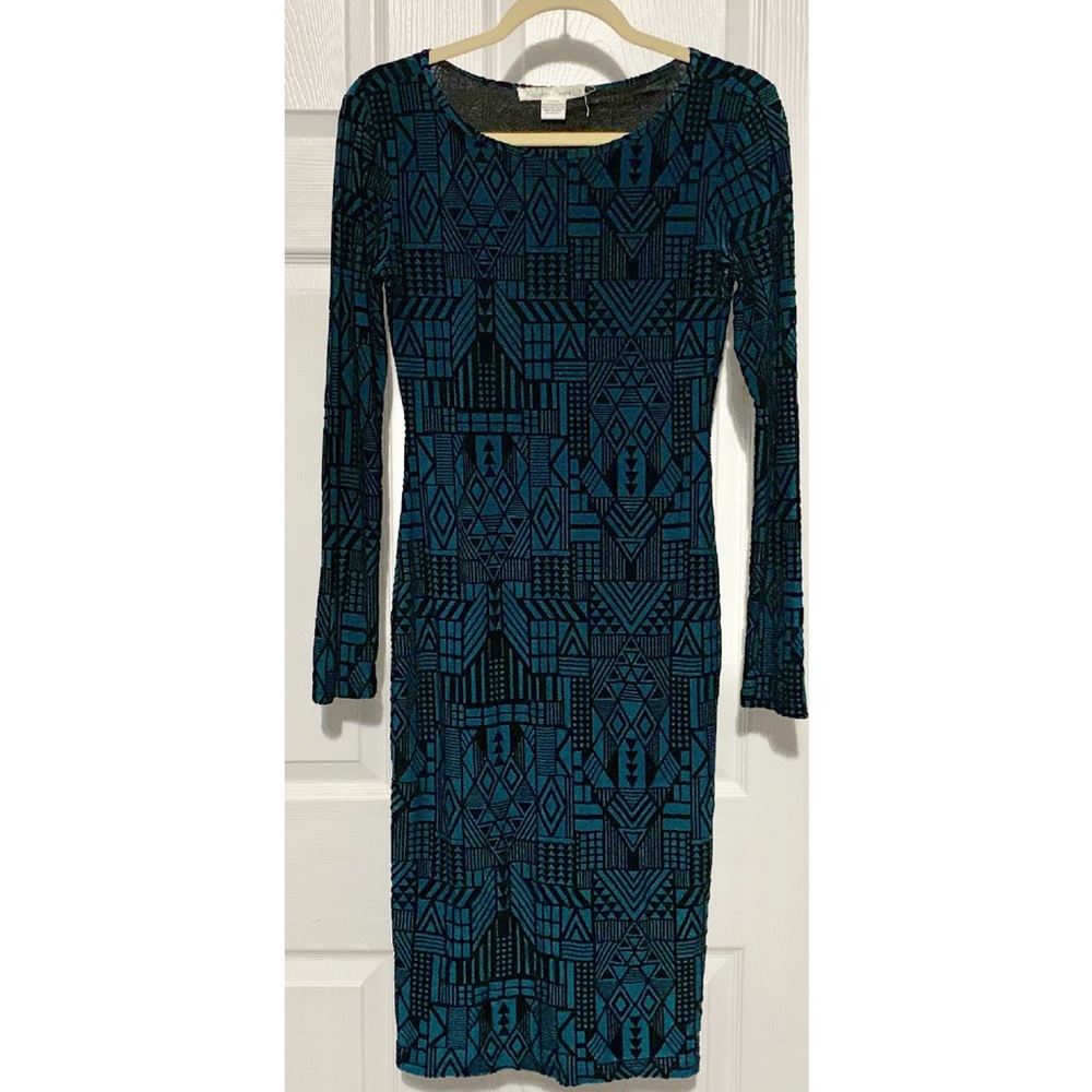 Long Sleeve Asymmetry design dress conservative